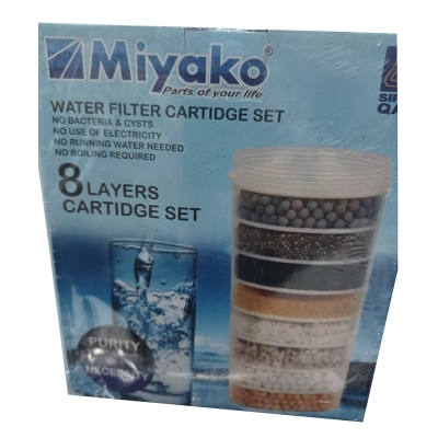 Picture of 1 PC Miyako 8-Layer Water Filter Cartridge Set 