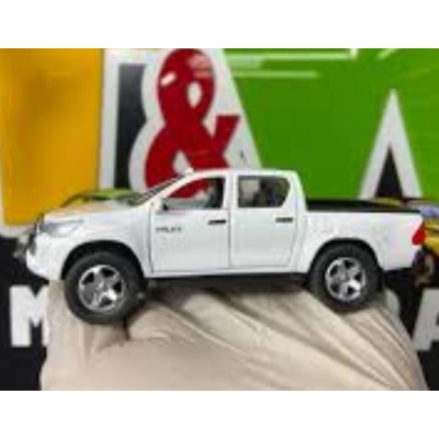 Picture of 1PC 1:36 Toyota Hilux Pickup Diecast Alloy Car Premium Model Vehicle Metal Toy Model Pull back Sound Light Multicolor