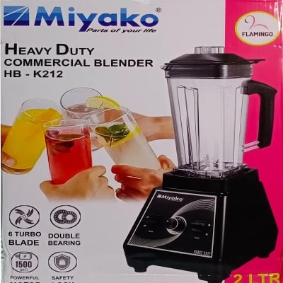 Picture of 1500WATT Miyako Heavy Duty Commercial Blender 6 Turbo blade HB-K212 