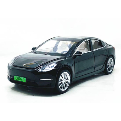 Picture of 1 PC Diecast Metal 1:32 Scale Tesla Model 3 Pull Back Miniature Replica Multicolor