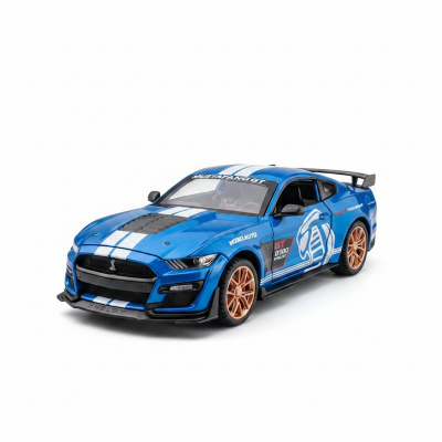 Picture of 1 PC 1:32 Ford Mustang Shelby GT500 Alloy Sports Car Model Diecast Toy Vehicles Metal Car Model Simulation Collection Kids Toy Gift Multicolor