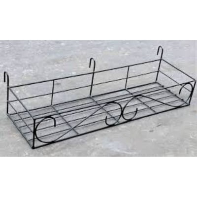 Picture of 1PC Metal Grill Rack Hanging Planter Pot 36x8x4 Inches Multicolor