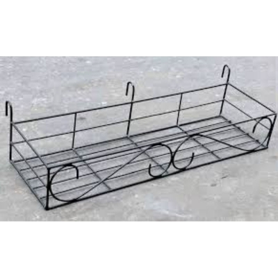 Picture of 1 PC Metal Grill Rack Hanging Planter Pot 36x8x4 Inches Multicolor