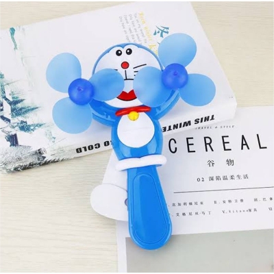 Picture of 1 PC Doraemon Portable Manual Hand Crank Mini Fan Without Battery 