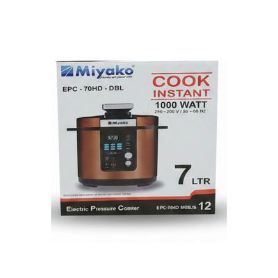 Picture of 7 Liter Miyako Electric Pressure Cooker EPC-70HD-DBL DOUBLE POT Multicolor