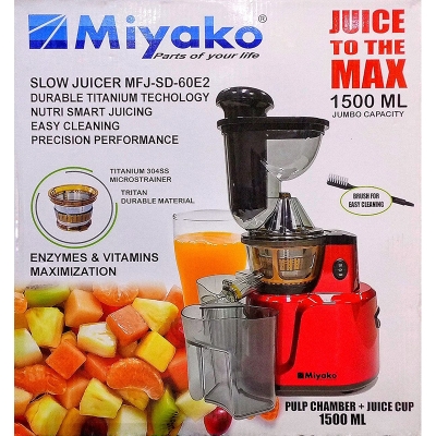Picture of Miyako 1500ML Slow Juicer MFJ-SD-60E2 Multicolor