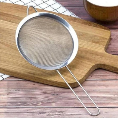 Picture of 1PC Chakni/Strainer/Multi purpose Strainer/Stainless Steel Strainer - 22cm / 8.5inches Silver