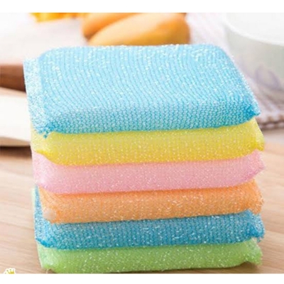 Picture of 4PCS Dish Wash Foam Scrubber - Multicolor Multicolor