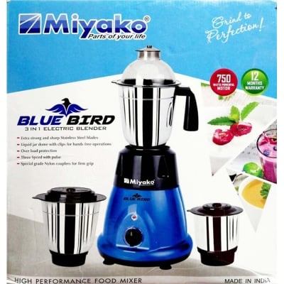 Picture of Miyako 750 Watt Blender Plus Mixer Grinder | BLUE BIRD 🇮🇳 