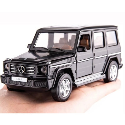 Picture of 1 PC Diecast Metal Car 1: 32 Scale Mercedes Benz AMG G 55 63 Pull Back Alloy Car With Light And Sound Auto Model-Black Multicolor