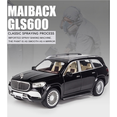 Picture of 1 PC 1:24 Mercedes Maybach GLS 600 Diecast Alloy Car ChiMei Luxurious Simulation Toy Vehicles Metal Car 6 Doors Open Model Car Sound Light Toys For Gift Multicolor