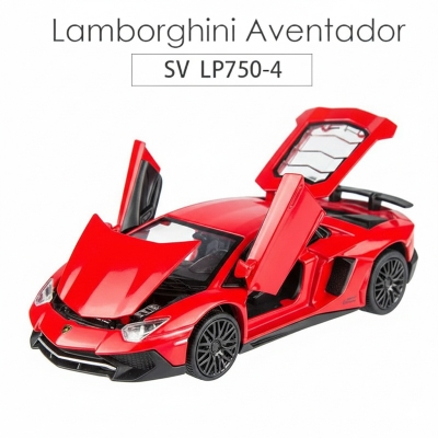 Picture of 1PC Miniauto 1:32 Lamborghini Aventador SV LP750-4 Diecast Metal Super Toy Car Multicolor