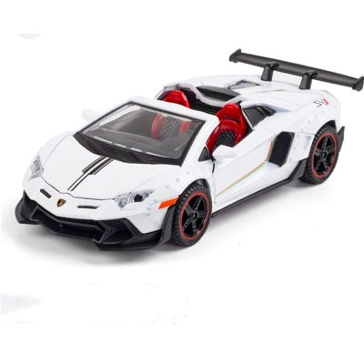 Picture of 1 PC Jiaye 1:32 Lamborghini LP700 Convertible Diecasts Alloy Car Super Luxurious Racing Simulation Toy Vehicles Metal Car Model Car with Sound Light Toys For Gift Multicolor