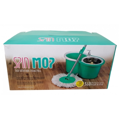 Picture of 360 Degree Rotating Spin Mop With Bucket & 2 Microfiber Heads MULTIPLE COLOR Multi