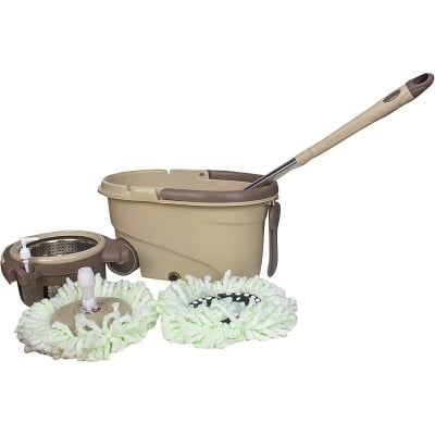 Picture of Spin Mop Rotating Mop Head Spin Mops Wash Easy Magic Microfiber Spinning Head House Home Floor Cleaning Multicolor