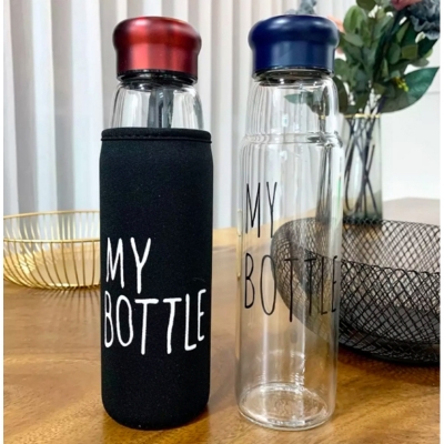 Picture of 1 PC My Bottle Water Bottle With Aluminimum Cap -550ml Multicolor
