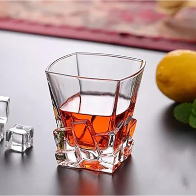 Picture of Ice Design Whiskey Glasses Set of 6 pcs- 300 ml Glass Set Multicolor
