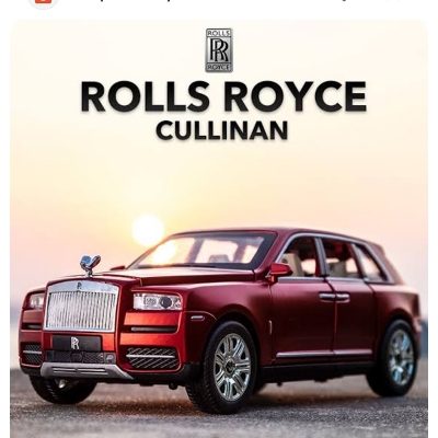Picture of 1 PC 1:24 Rolls Royce Cullinan Diecast Metal Car Luxury SUV Alloy Model Car Simulation Sound Light Pull Back Car Toy For Kids Gift Multicolor