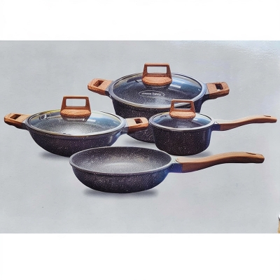 Picture of MGC 7 Pieces Die-Casting Aluminum Cookware Set (INDUCTION) Multicolor