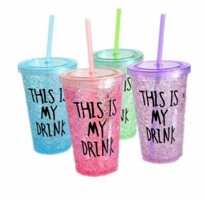 Picture of 1PC Refreshing Drinks In Mason Jars With Handle Colorful Lid With Reusable Straw MULTI-COLOR Multicolor