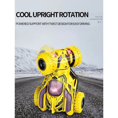 Picture of Stunt Spinning Toy Car YELLOW Multicolor