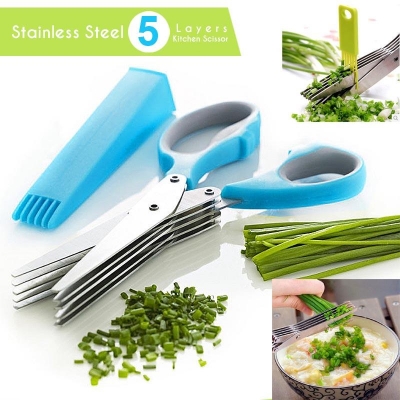 Picture of Multi Bleed Vegetable Cutting Scissors Silver