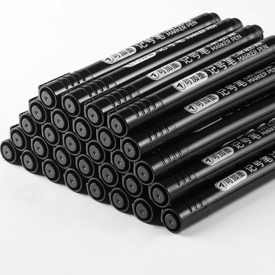 Picture of 2 Pieces Refillable Permanent Marker Pen Black