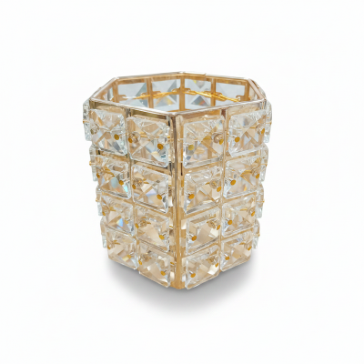 Picture of Candle Crystal Decor Christmas Decor Wedding Decor Desktop Adornment Candle Stand Home Decor Candle Holder European Style Candlestick Multicolor