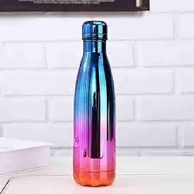 Picture of RAINBOW 500ml Stainless Steel Insulated Cup Bottle For Water Tea Coffee Multicolor