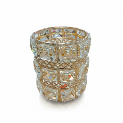 Picture of Candle Crystal Decor Christmas Decor Wedding Decor Desktop Adornment Candle Stand Home Decor Candle Holder European Style Candlestick Multicolor