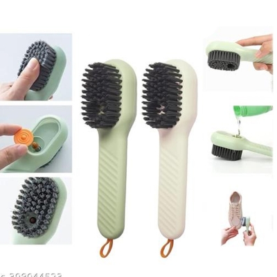 Picture of Multifunctional Liquid Shoe Brush Cleaners Soap Dispenser Cleaning Brush Tools Multicolor