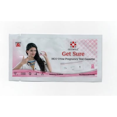 Picture of 02 Pcs Get Sure Pregnancy Test Digital Cassette Device Kit / Urine HCG Check Strips 