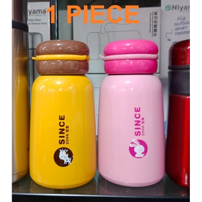 Picture of Thermos Cup Female Lovely Mini Student Child Portable Water Bottles Small Big Belly Simple Stainless Steel Cup Vacuum Flask (MULTICOLOR) Multicolor