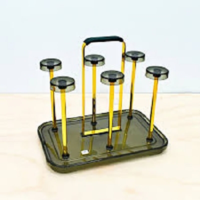 Picture of Rectangular Glass Holder - 6 Holder Multicolor
