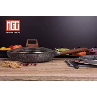 Picture of 26CM MGC Ajnur Marble Frypan With Glass Lid Multicolor