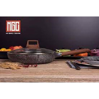 Picture of 28CM MGC Ajnur Marble Frypan With Glass Lid Multicolor
