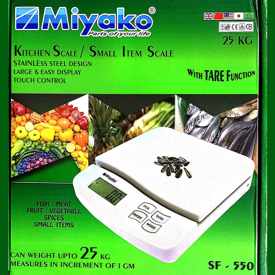 Picture of Miyako SF-550 Kitchen Scale /Jewelry Scale/ Small Item Scale Touch Control 25 kg Multicolor