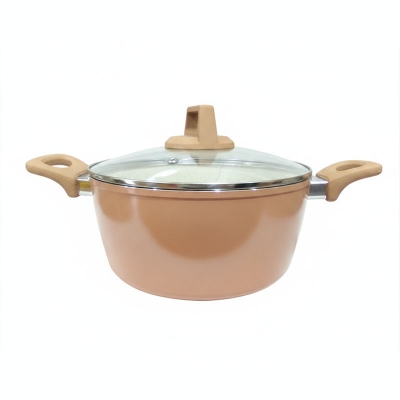Picture of 28CM Kiam Casserole With Glass Lid CERAMIC Multicolor