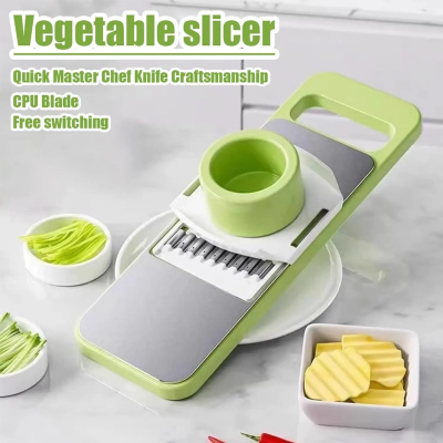 Picture of 5 In 1 Kitchen Vegetable Cutting Tools Vegetable Cutter Grater for Vegetables Slicers Shredders Multi Slicer Peeler Carrot Fruit Multicolor