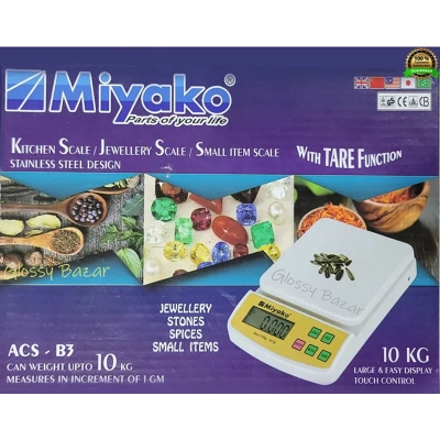 Picture of Miyako ACS-B3 Kitchen Scale /Jewelry Scale/ Small Item Scale Touch Control 10 kg Multicolor