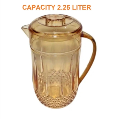 Picture of Crystal Transparent Classic Water Jug 2.25 L - Premium Water Jug Multicolor,2.200