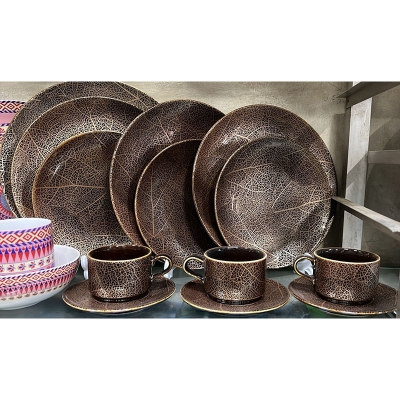 Picture of 32 Pieces Ariane Dinner Set Root Design (COLOR AS PER SUPPLY) Multicolor