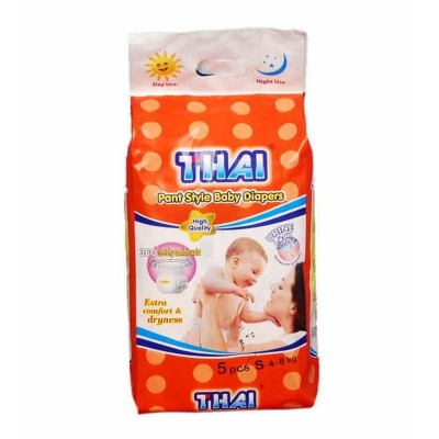 Picture of Thai Baby Diaper Pant Small (4-8 kg) 5 pcs 