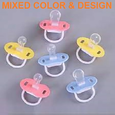 Picture of 2 Pieces Food Grade Silicone Baby Pacifiers Teethers Toddler Pacifier Orthodontic Soothers Teat for Baby Pacifier Multicolor