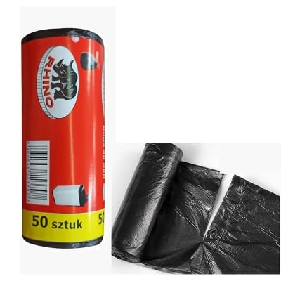 Picture of 35 Liter Garbage bags on roll 50pcs Multicolor