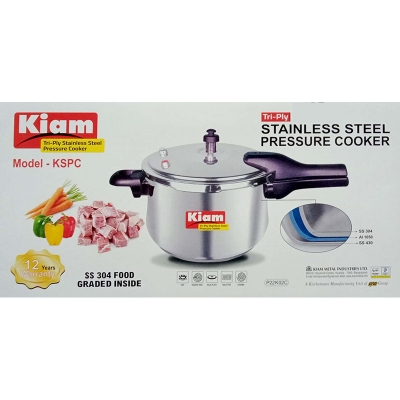 Picture of Kiam Stainless Steel Pressure Cooker KSPC-4.5L (4.5 Liter) Multicolor
