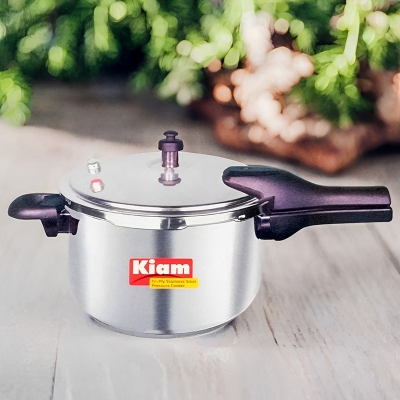Picture of Kiam Stainless Steel Pressure Cooker KSPC-6.5L (6.5 Liter) WITH INDUCTION BOTTOM Multicolor