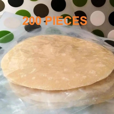 Picture of 200 pieces 8x8 (INCH) ruti or parata making or preserving paper (Food grade) 