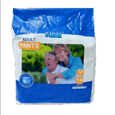 Picture of Thai Adult Pant Diaper Size-M 10PCS (70-115CM) (27-45 Inches) Multicolor