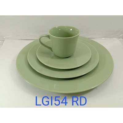 Picture of 36 pieces dinner set for gift and home decoration- 6 Dinner Plates, 6 Half Plates, 1 Rice Dish, 1 Curry serving bowl, 6 Soup Bowl, 6+6 coffee cup + saucer, 1 Tea Pot, 1 Milk Pot, 1 Sugar Pot, 1 Salt Shaker Multicolor-LGI54RD